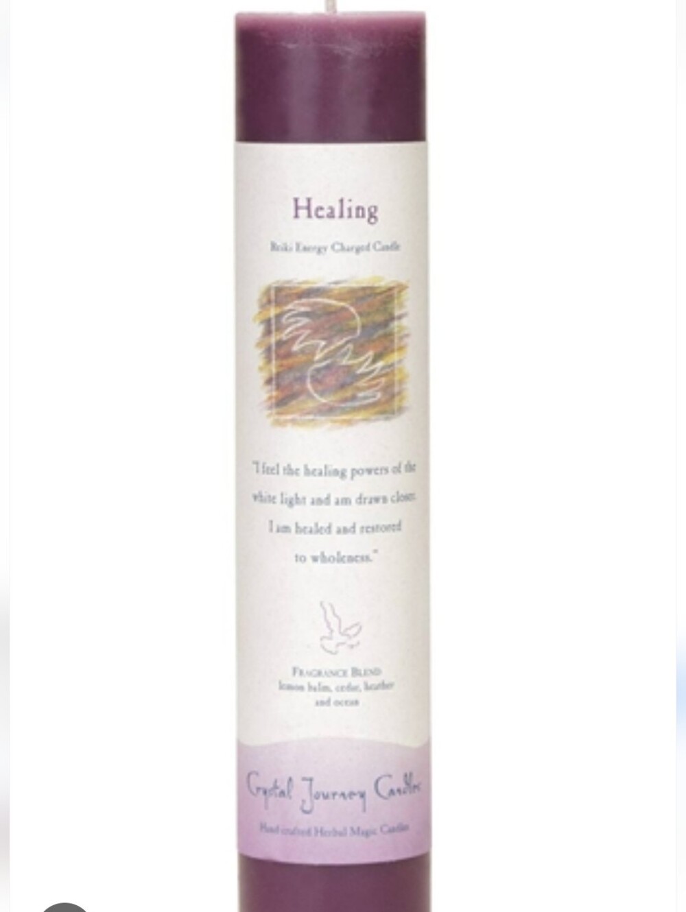 Healing Crystal Journey Candle — Purple Aromatherapy Candle